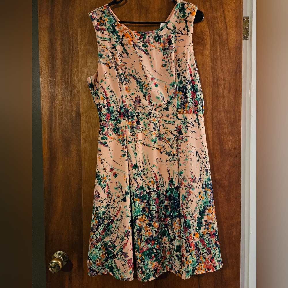 Yellow Star floral midi dress